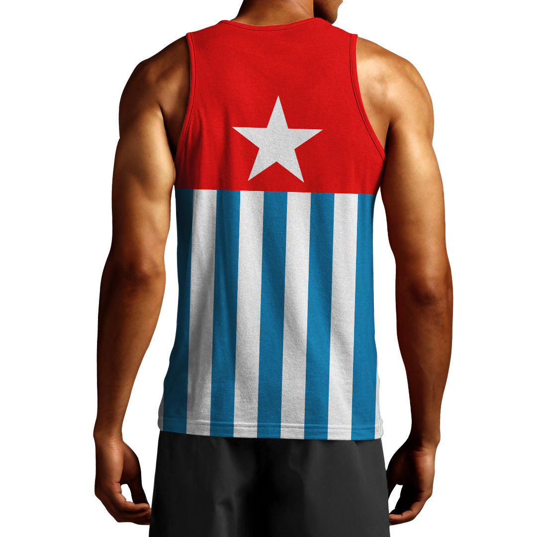West Papua Men Tank Top - Morning Star Flag LT4 - Polynesian Pride