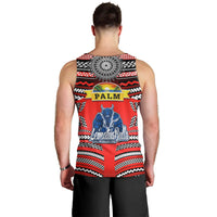 Mate Ma'a Tonga Men Tank Top Leimatu'a Bulls Creative Style - Red LT8 - Polynesian Pride