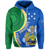 Solomon Islands Independence Day 44th Anniversary Hoodie No.1 LT6 Blue - Polynesian Pride
