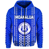 Hawaii Moanalua High School Zip Hoodie Simple Style LT8 - Polynesian Pride