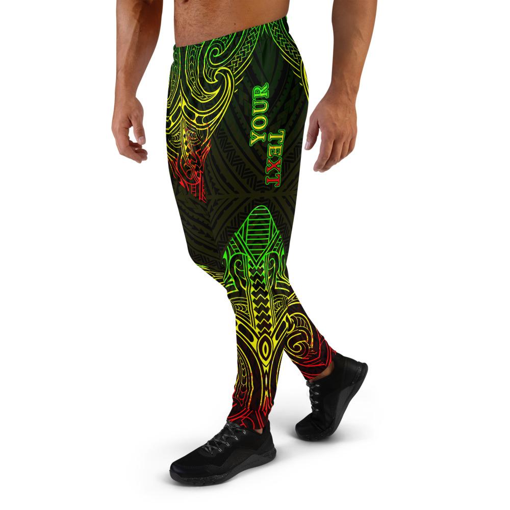 American Samoa Custom Sweatpant - Polynesian Patterns Reggae Color - Polynesian Pride