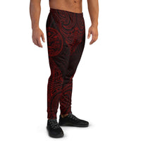 Marshall Islands Custom Sweatpant - Polynesian Patterns Red Color - Polynesian Pride