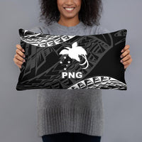 Papua New Guinea Polynesian Pillow - Black Seal Pillows 20×12 Black - Polynesian Pride