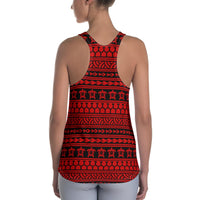 Polynesian Tattoo Tribal Red Hawaii Women's Racerback Tank Top - Polynesian Pride