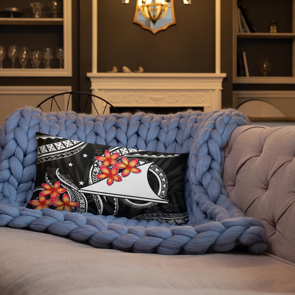 Tokelau Polynesian Pillow - White Plumeria - Polynesian Pride
