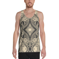 Polynesian Plumeria Mix Gray - Hawaii Men's Tank Top Grey - Polynesian Pride