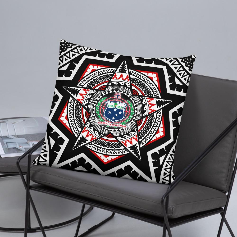 Samoa Pillow - Mandala Star Patterns - Polynesian Pride