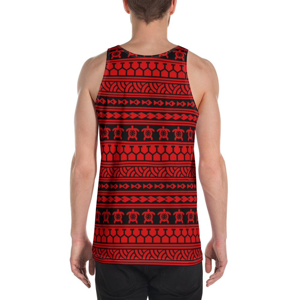 Polynesian Tattoo Tribal Red - Hawaii Men's Tank Top - Polynesian Pride