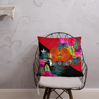 Papua New Guinea Polynesian Pillow - Hibiscus Surround - Polynesian Pride