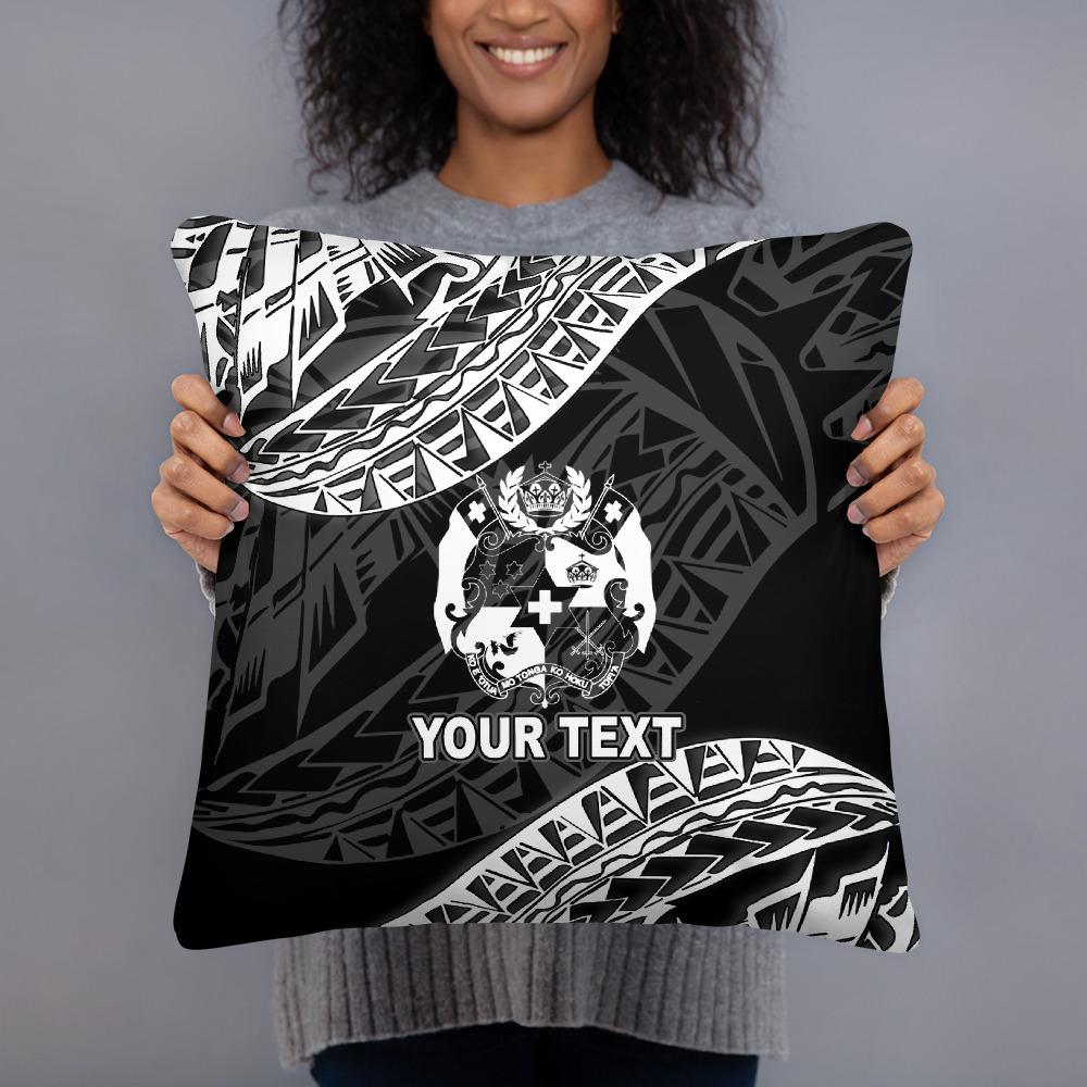 Tonga Custom Personalised Polynesian Pillow - Black Seal - Polynesian Pride