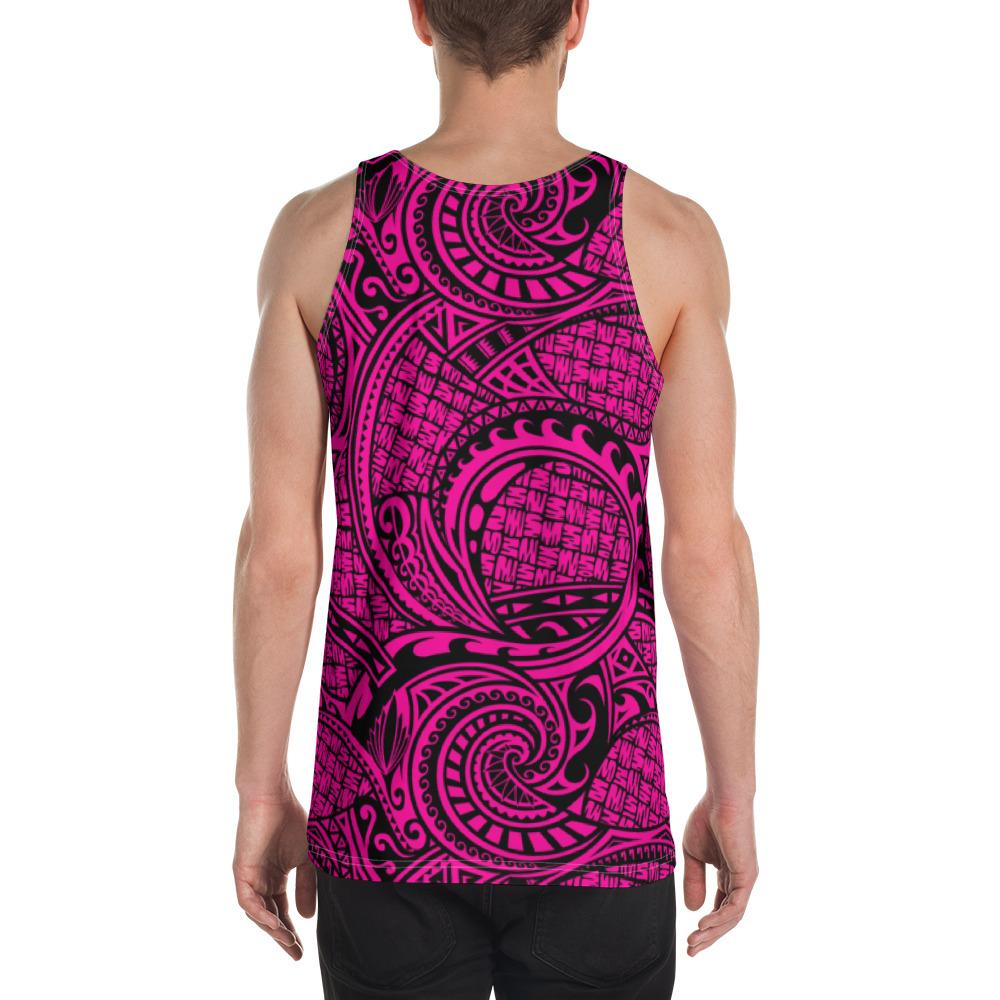 Polynesian Maori Lauhala Pink - Hawaii Men's Tank Top - Polynesian Pride
