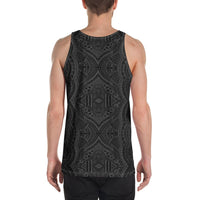Polynesian Symmetry Gray - Hawaii Men's Tank Top - Polynesian Pride