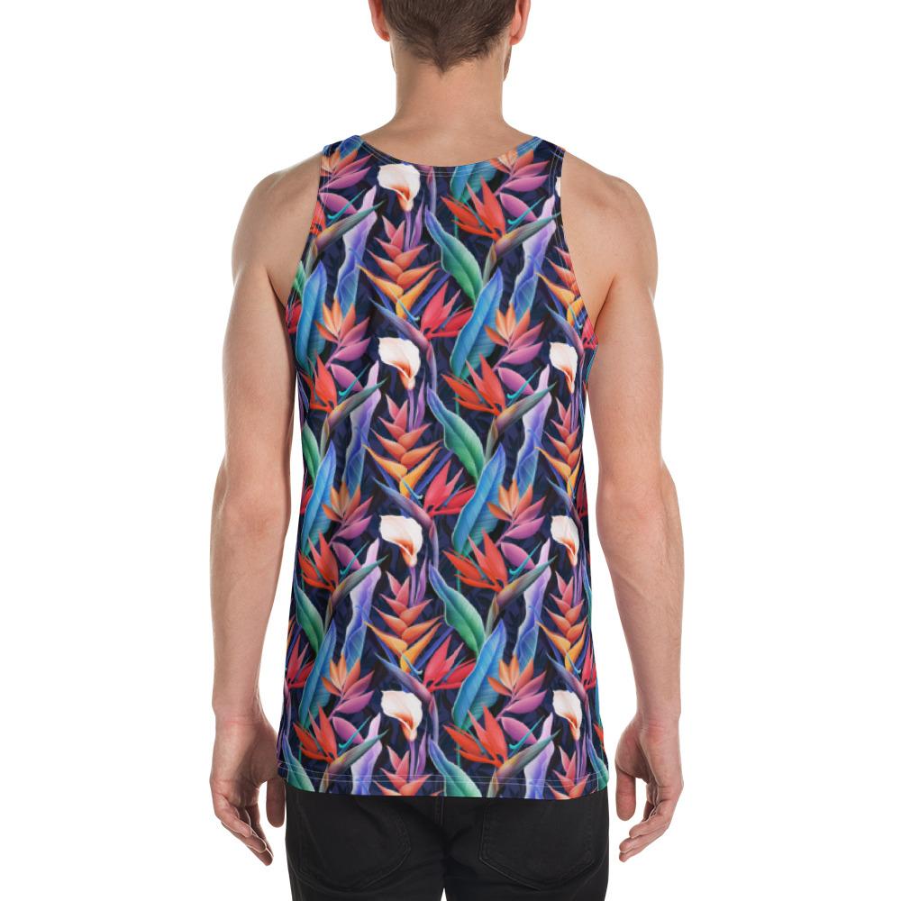 Tropical Flower Hawaii Men's Tank Top AH - Polynesian Pride