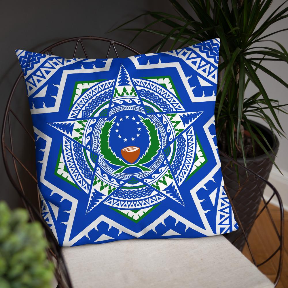 Pohnpei State Pillow - Mandala Star Patterns - Polynesian Pride