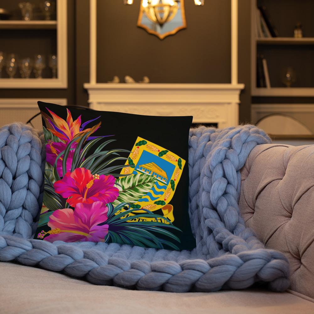 Tuvalu Polynesian Basic Pillow - Tropical Bouquet - Polynesian Pride