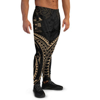 Fiji Polynesian Sweatpant - Gold Tribal Wave - Polynesian Pride
