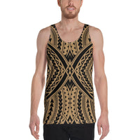 Polynesian Tradition Gold - Hawaii Men's Tank Top Gold - Polynesian Pride