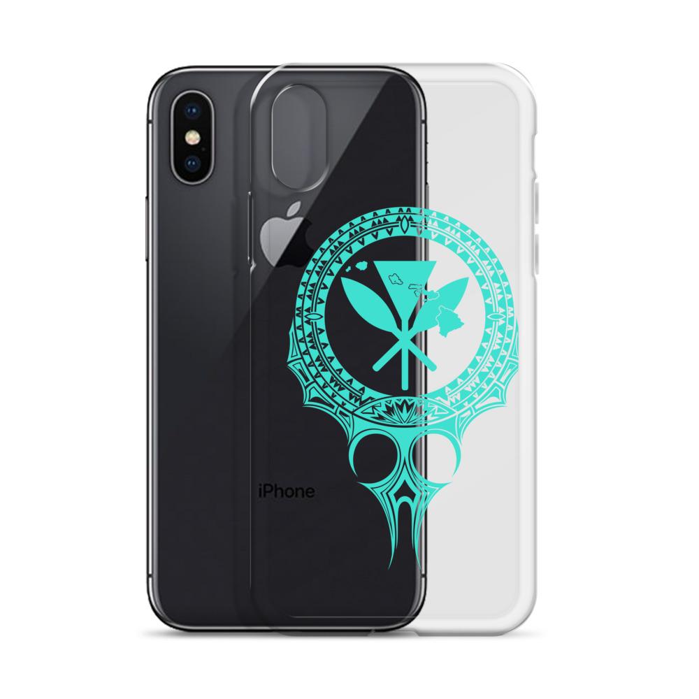 Kanaka Maoli Iphone Case The Eyes Turquoise AH iPhone X/XS Phone Case Turquoise - Polynesian Pride