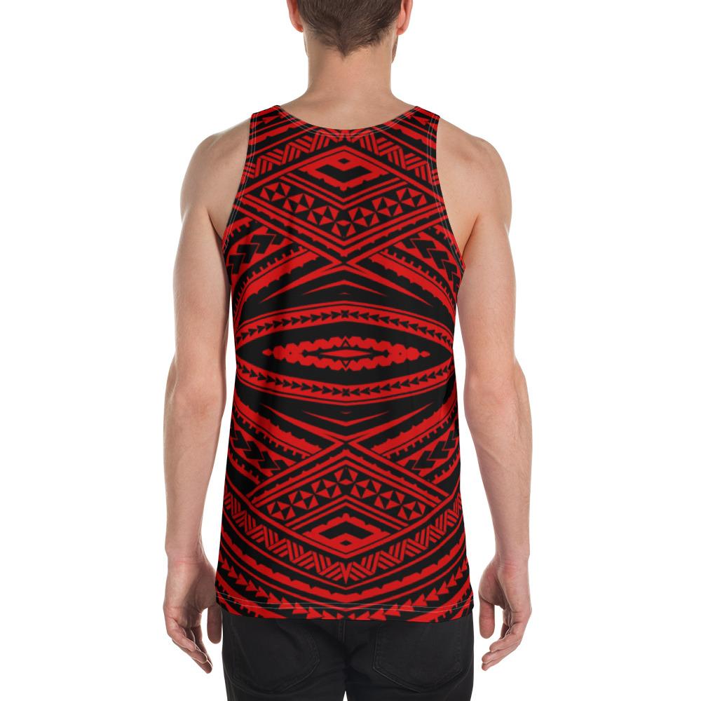 Polynesian Tatau Red - Hawaii Men's Tank Top - Polynesian Pride
