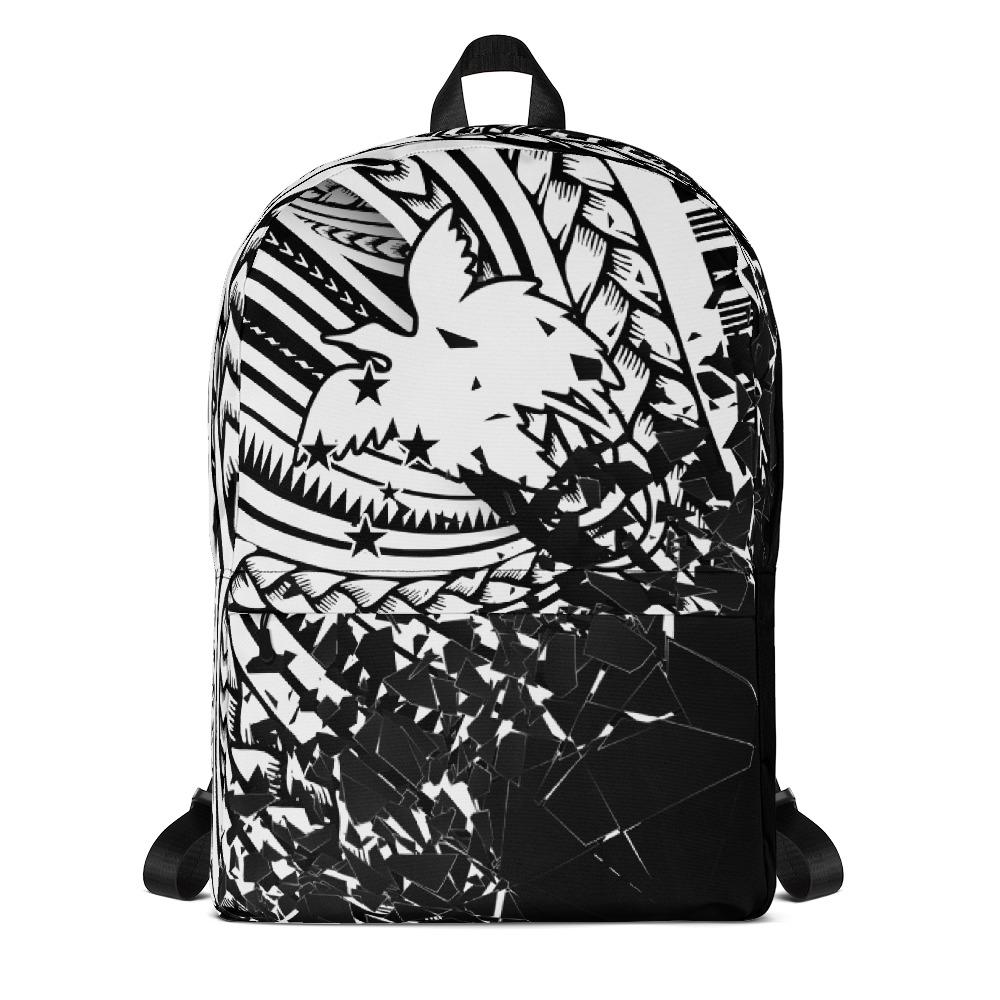 Papua New Guinea Polynesian Backpack - Broken Mirror WHITE - Polynesian Pride