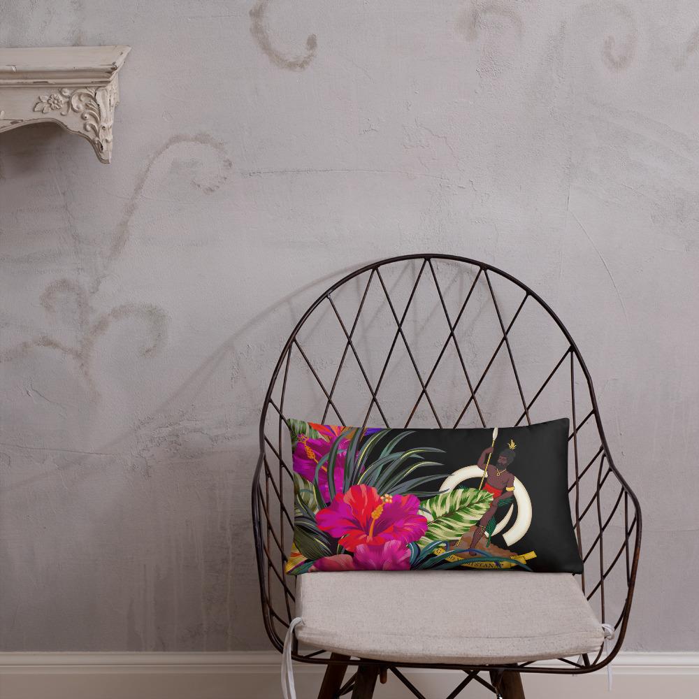 Vanuatu Polynesian Basic Pillow - Tropical Bouquet - Polynesian Pride
