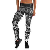 Guam Polynesian Leggings - White Shark Polynesian Tattoo - Polynesian Pride