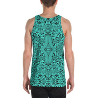 Polynesian Culture Turquoise - Hawaii Men's Tank Top - Polynesian Pride