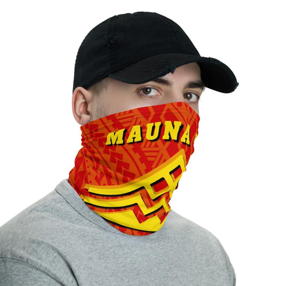Hawaiian Bandana Mauna Kea Polynesian Pattern Neck Gaiter - AH - Red - Polynesian Pride