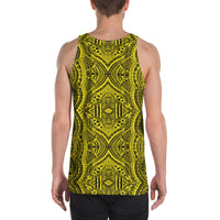 Polynesian Symmetry Yellow - Hawaii Men's Tank Top - Polynesian Pride