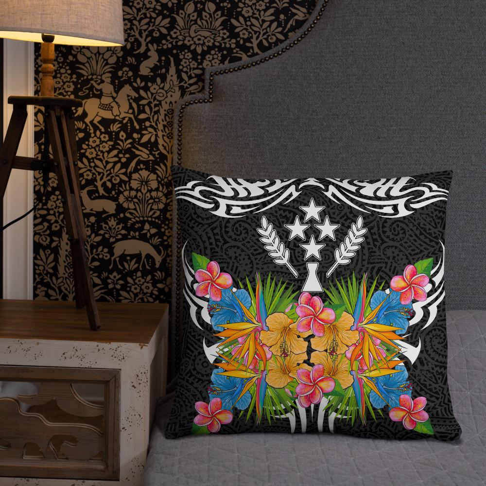 Kosrae State - Coat Of Arms With Tropical Flowers - Polynesian Pride