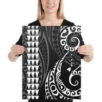 Hawaiian Map Polynesian Canvas White 16x20 Canvas White - Polynesian Pride