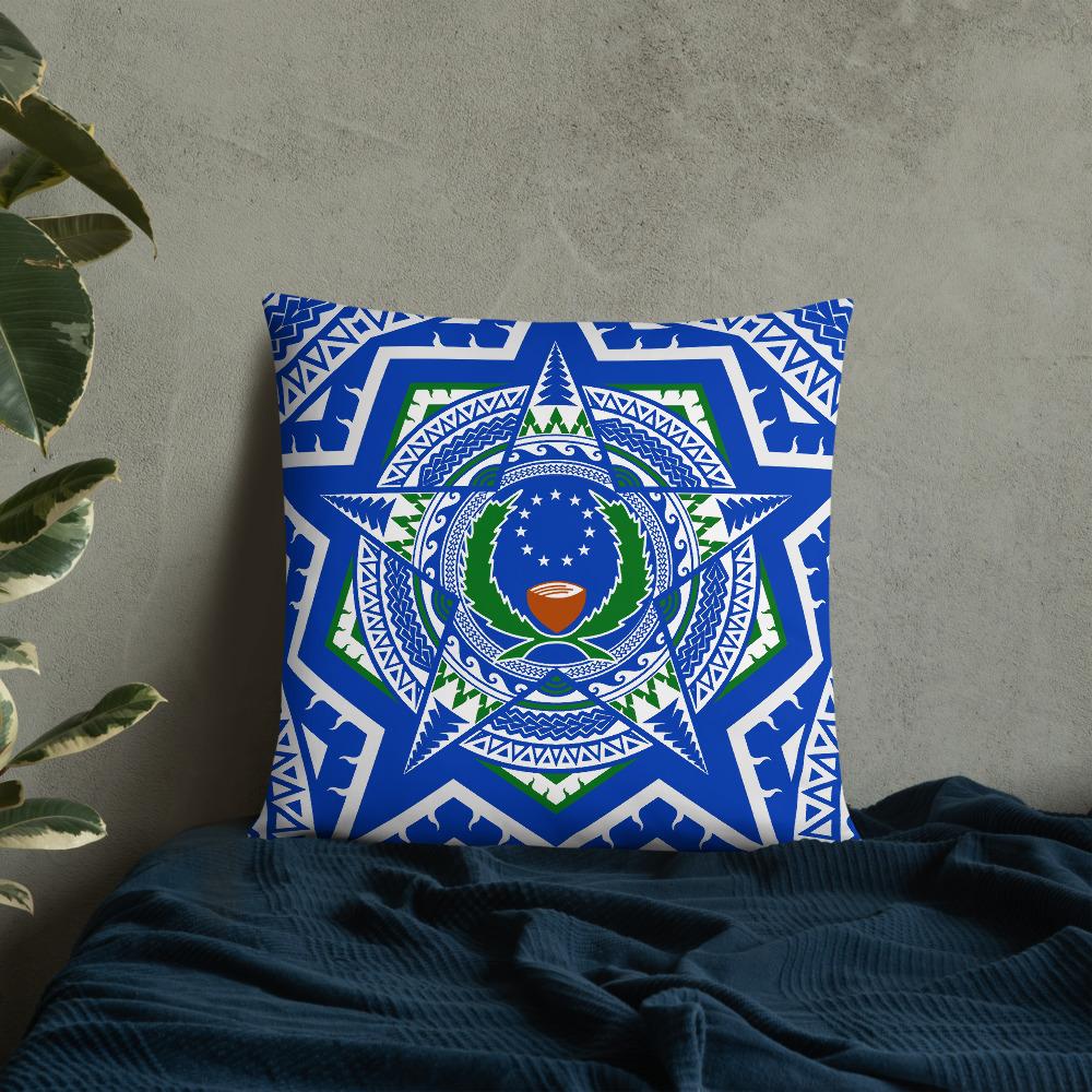 Pohnpei State Pillow - Mandala Star Patterns - Polynesian Pride