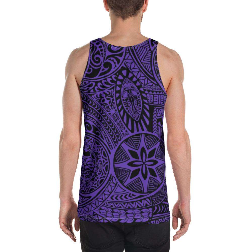 Polynesian Hawaiian Style Tribal Tattoo Violet - Hawaii Men's Tank Top - Polynesian Pride