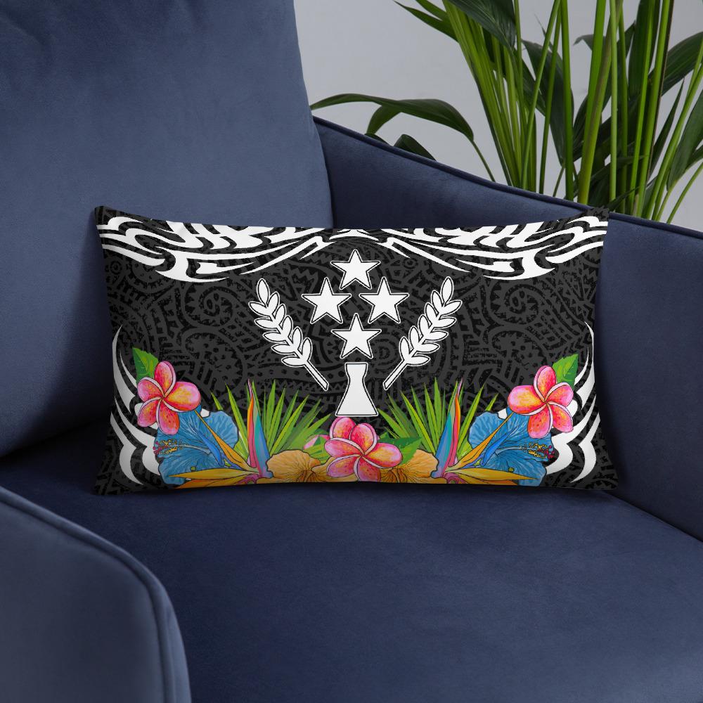 Kosrae State - Coat Of Arms With Tropical Flowers - Polynesian Pride