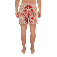 Polynesian Plumeria Mix Men's Athletic Long Shorts - Polynesian Pride