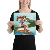 Hawaiian Song Canvas 12x12 Canvas White - Polynesian Pride
