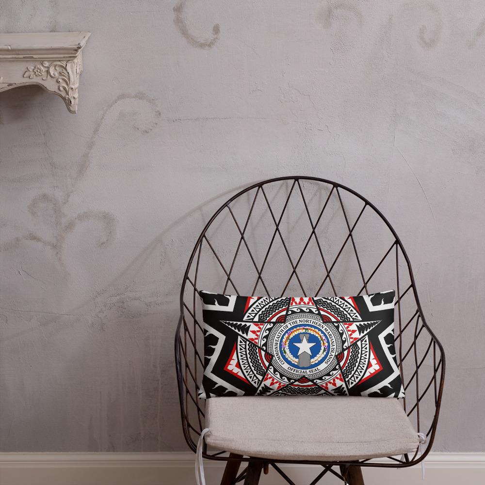 Northern Mariana Islands Pillow - Mandala Star Patterns - Polynesian Pride