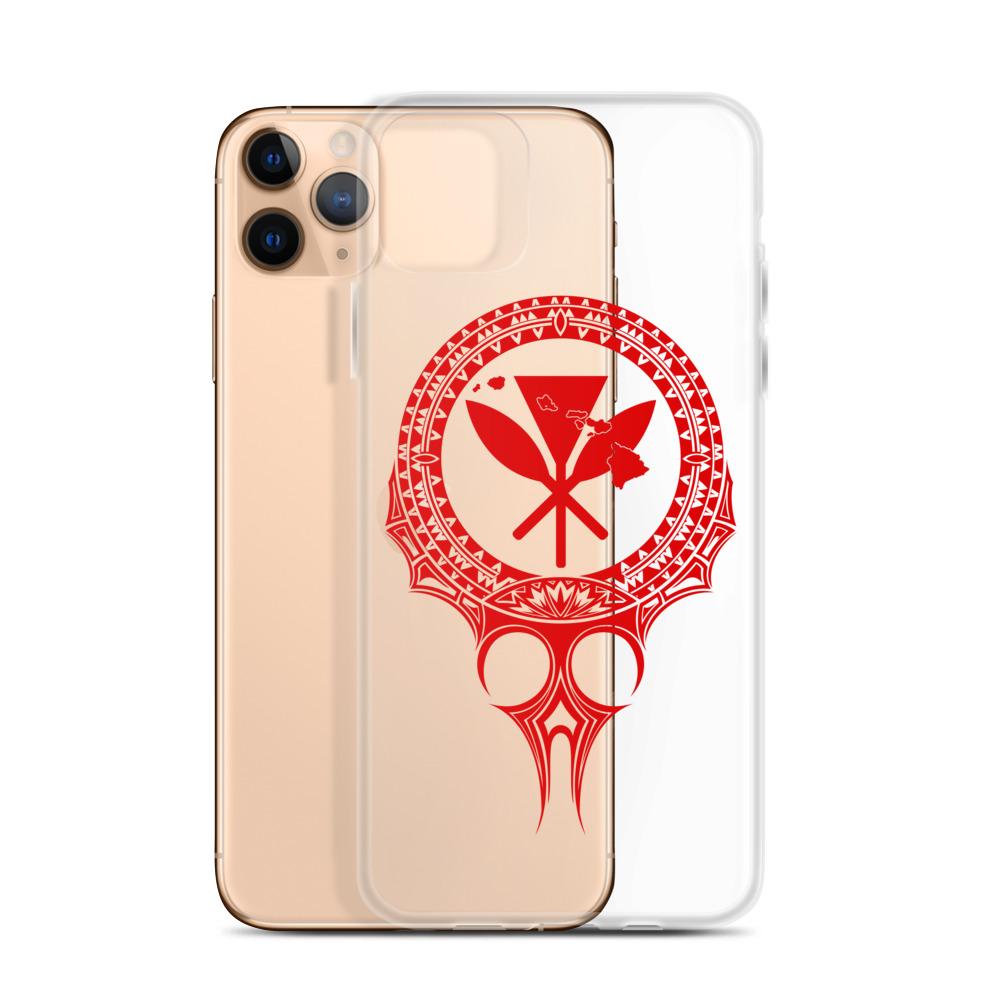 Kanaka Maoli Iphone Case The Eyes Red AH iPhone 11 Pro Max Phone Case Red - Polynesian Pride
