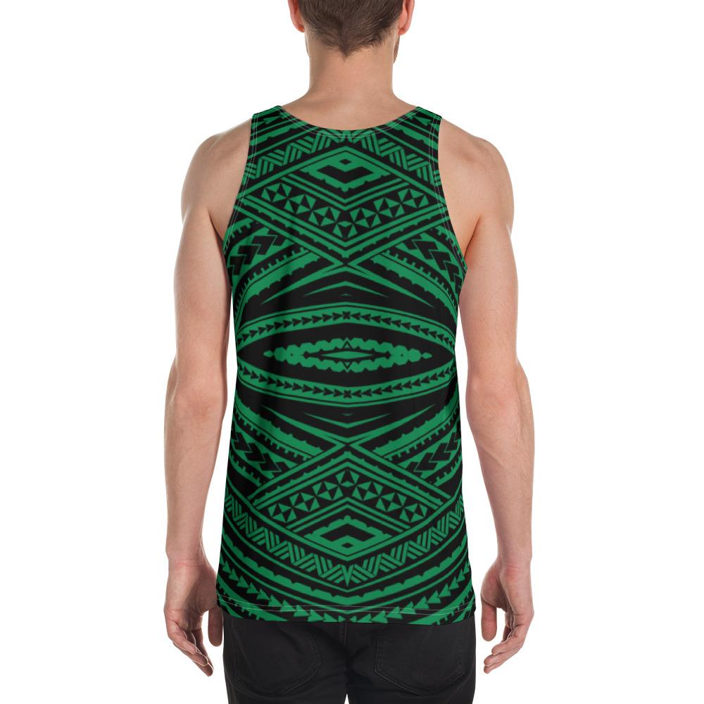 Polynesian Tatau Green - Hawaii Men's Tank Top - Polynesian Pride
