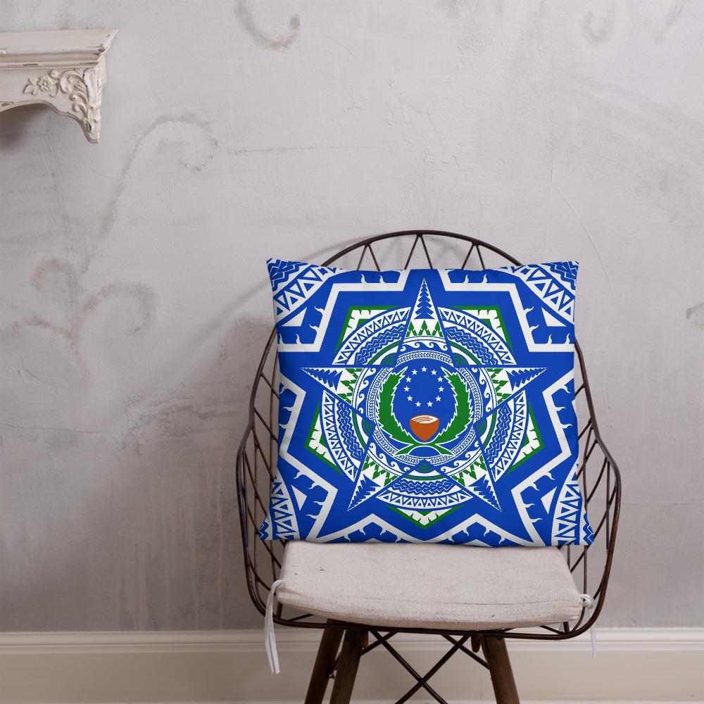 Pohnpei State Pillow - Mandala Star Patterns - Polynesian Pride