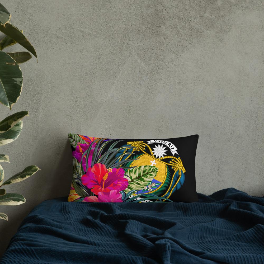 Nauru Polynesian Basic Pillow - Tropical Bouquet - Polynesian Pride
