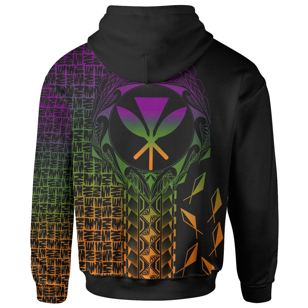 Hawaii Custom Hoodie Kanaka Maoli Rocket Style - Polynesian Pride