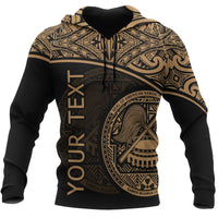 Polynesian American Samoa Custom Hoodie Yellow Curve Unisex Yellow - Polynesian Pride
