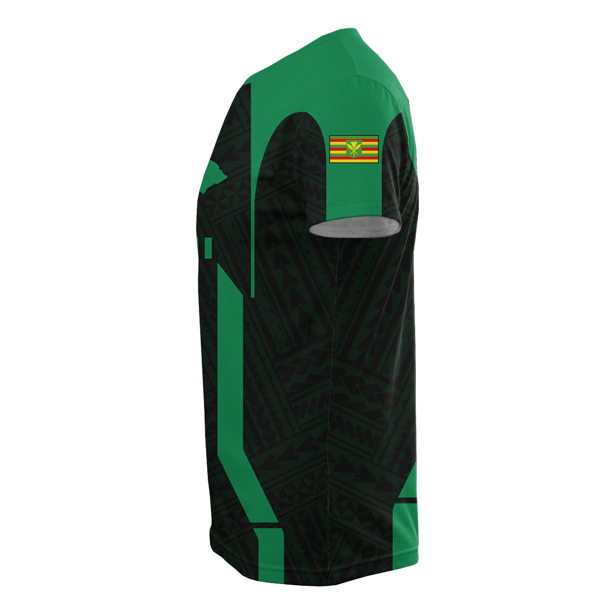 Hawaii Kanaka Polynesian T Shirt Green - Polynesian Pride