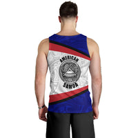 American Samoa Tank Top - American Samoa Polynesian Flag With Coat Of Arms - Polynesian Pride