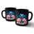 Kanaka Flamingo Couple Rose Hibiscus Plumeria Mug - Love Universe - AH Mug 11oz Black - Polynesian Pride