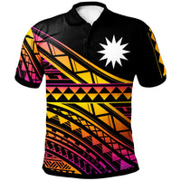 Nauru Custom Polo Shirt Special Polynesian Ornaments Unisex Black - Polynesian Pride