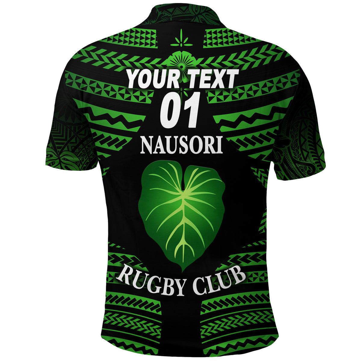 Custom Fiji Nausori Rugby Polo Shirt Creative Style, Custom Text and Number LT8 - Polynesian Pride