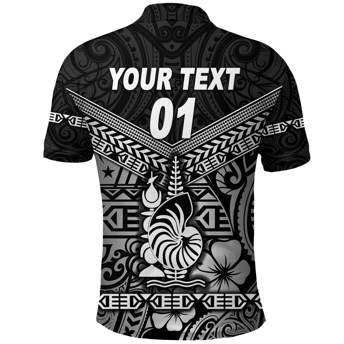 Custom New Caledonia Polo Shirt Simple Style Black LT8 - Polynesian Pride