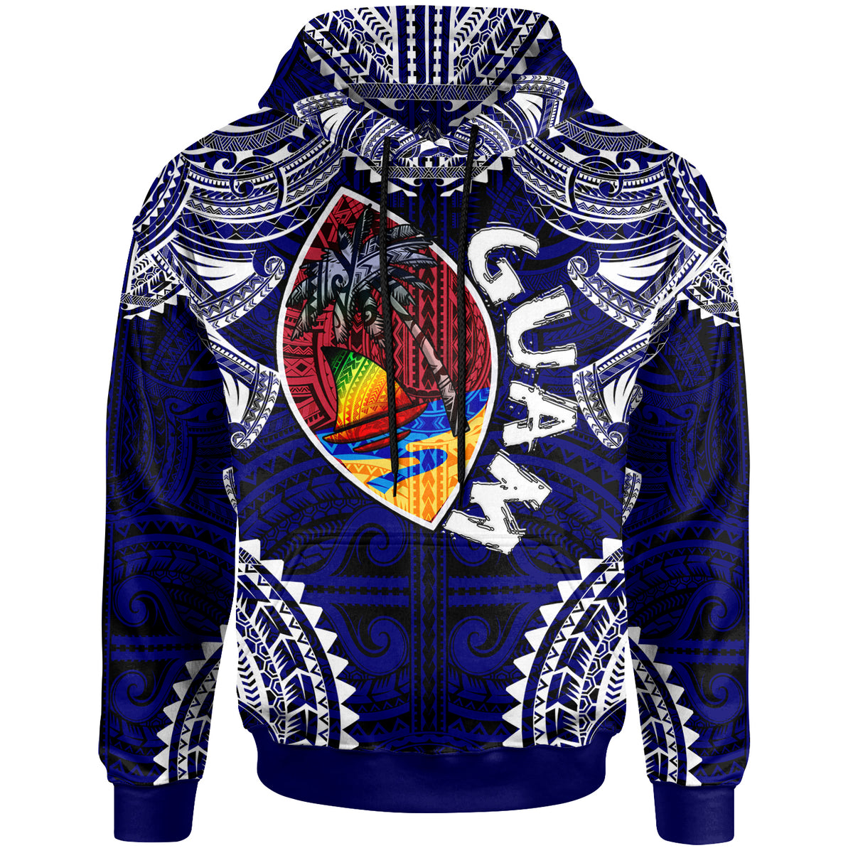 Guam Hoodie Custom Guam Independence Day Wish You A Very Happy Independence Day With Polynesian Patterns LT10 - Polynesian Pride